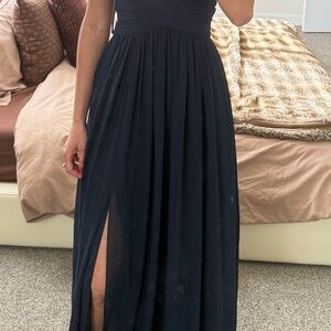 Elegant Navy Blue Women's Dress